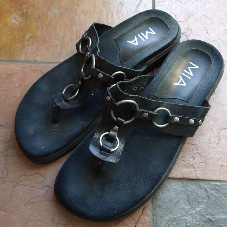 1990's MIA THONG SANDALS 90's 9 E6 | Etsy
