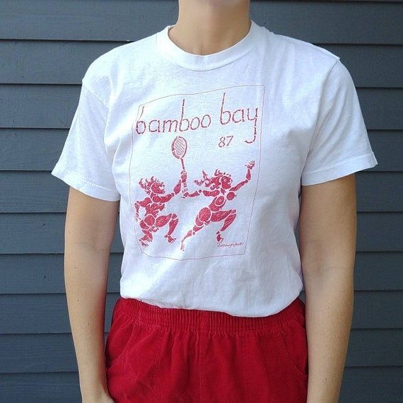 1987 BAMBOO BAY TEE single stitch naughty nude shi