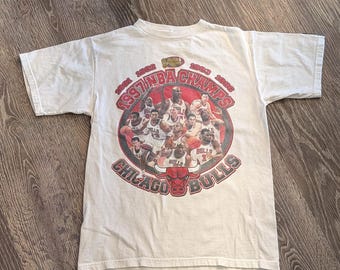 1997 NBA CHAMPS Bulls Finals Vintage Michael Jordan Tee Shirt (P6