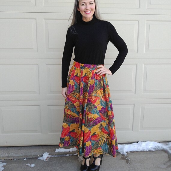 Bright maxi skirt sales