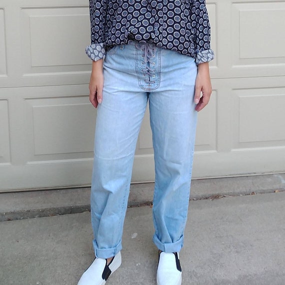 1980's 1990's FORENZA LOOSE JEANS straight high wa