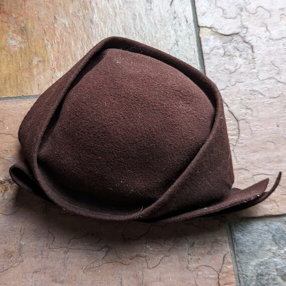 wool felt 1940's TILT HAT 40's - image 5