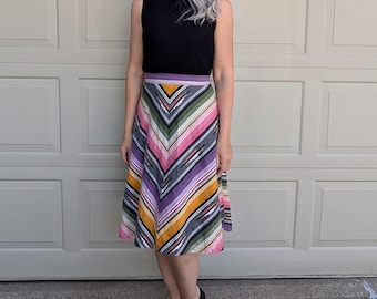 1970's YOU BABES southwestern stripe skirt S