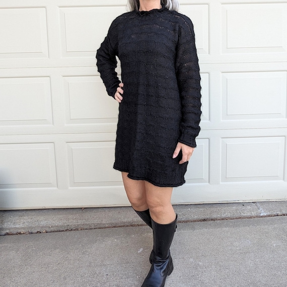 Buy Black Mohair ESPRIT SWEATER DRESS S M (O2) Online in India - Etsy
