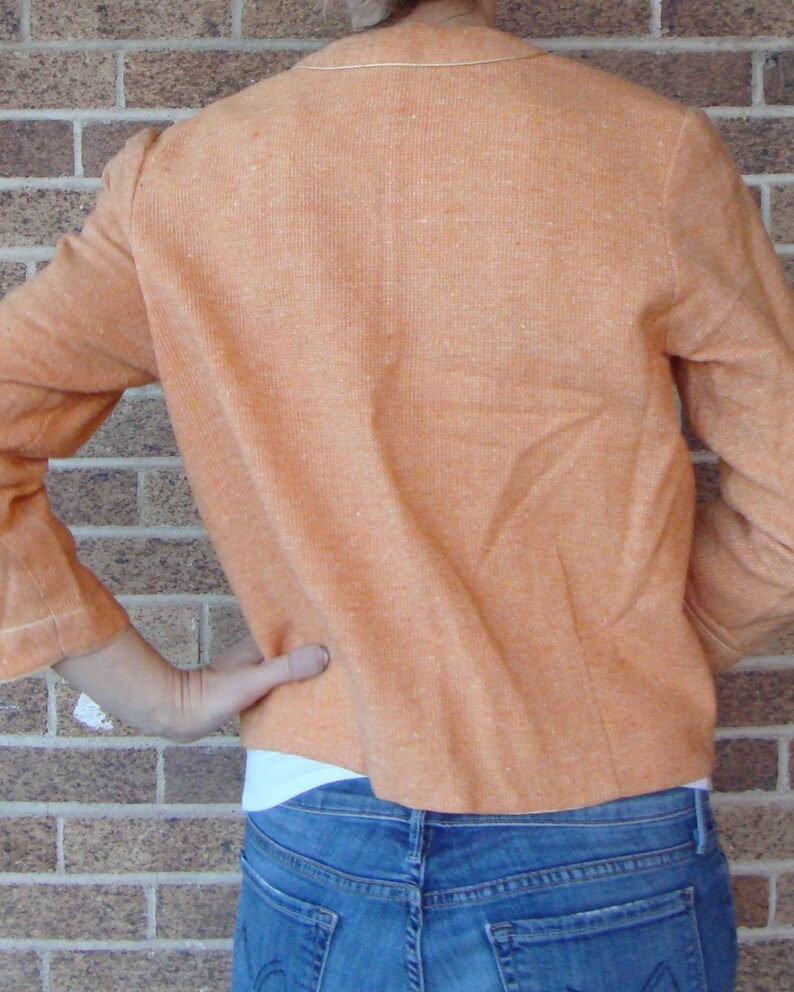 cantaloupe orange JUNIOR HOUSE JACKET 1960/'s 60/'s S