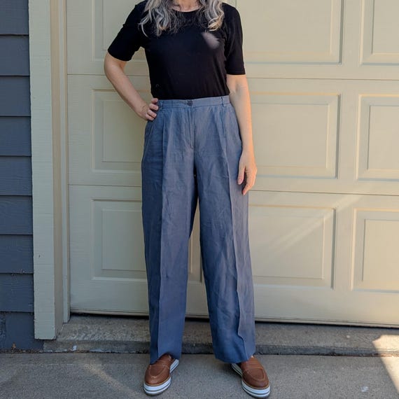 Vintage GIORGIO ARMANI Linen TROUSERS M (N8) - Etsy