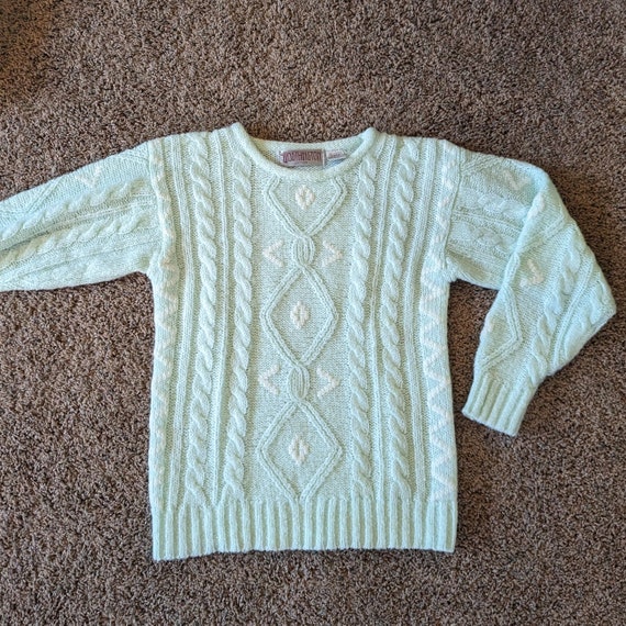 1980's VINTAGE MINT SWEATER 80's pullover S - image 7