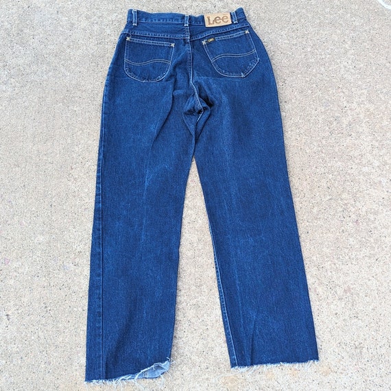 high waisted CURVY LEE JEANS 1980's 80's M - image 8