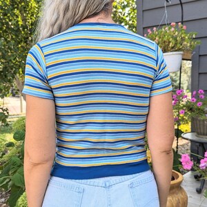 vintage MUNSINGWEAR STRIPED TEE kids L adult xxs xs image 6