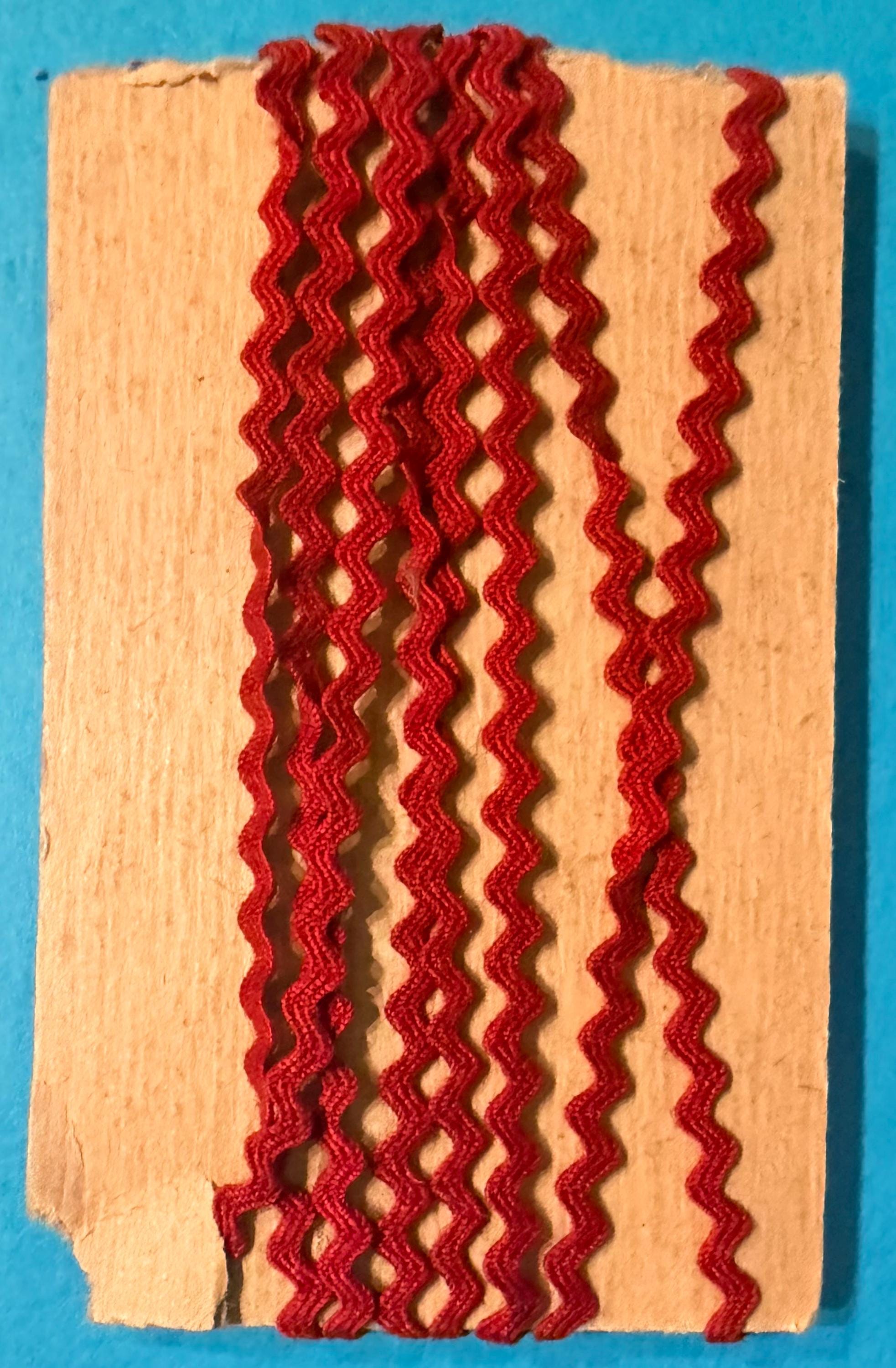 Red Ric Rac Border Vintage Red Ric Rac Trim, Retro Sewing Craft Supply Ribbon - Etsy