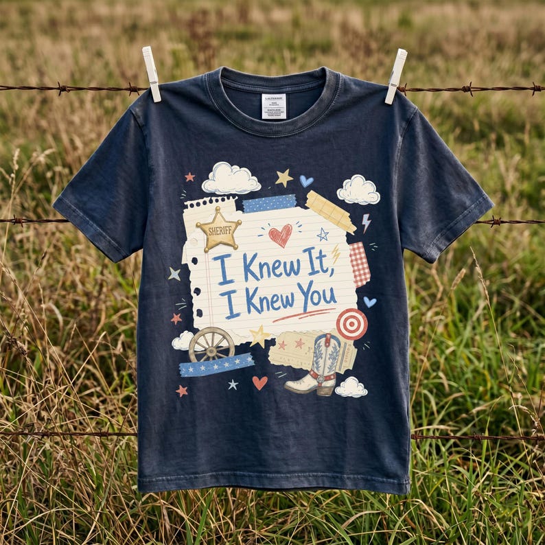 Toy Story TS I Knew It I Knew You PNG-ontwerp, digitale download western cowgirl, afbeelding verjaardagstijdperk voor shirt, mok, draagtas en glazen blikje afbeelding 1
