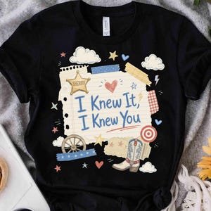 Toy Story TS I Knew It I Knew You PNG-ontwerp, digitale download western cowgirl, afbeelding verjaardagstijdperk voor shirt, mok, draagtas en glazen blikje afbeelding 2
