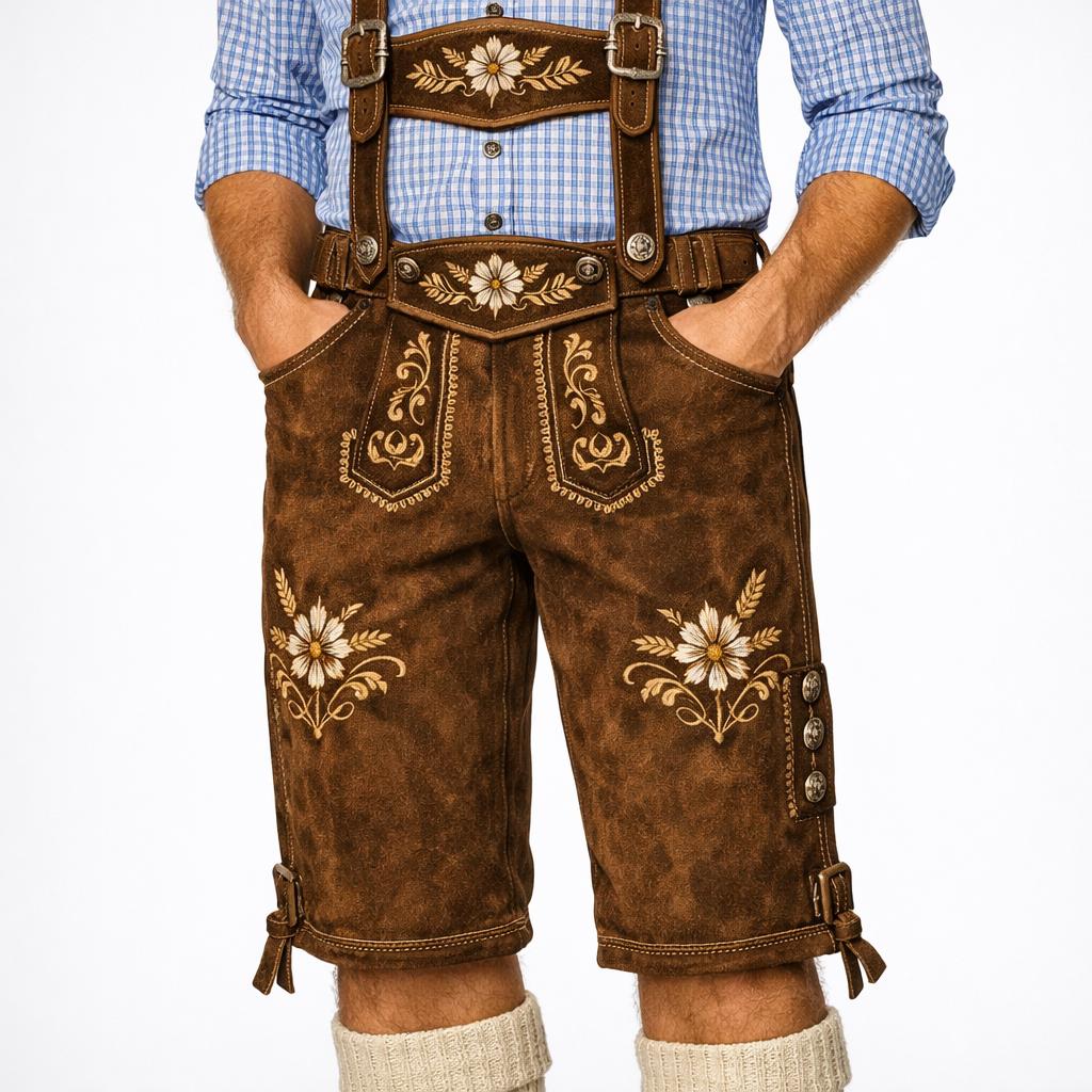 Chaussettes Fête De La Bière Bavaroises Homme – Tricot Torsadé Traditionnel Allemand, Style Trachten Oktoberfest, Confort Coton Élastique