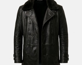 Leon Kennedy RE9 Black Leather Jacket | Handmade Cosplay Costume
