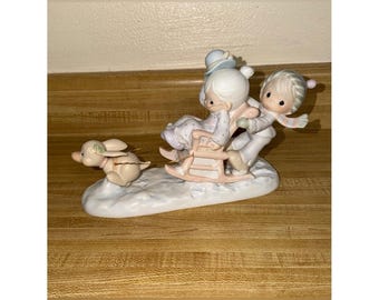 Precious Moments 109819 "Oh What Fun It Is To Ride"  Figurine With Box