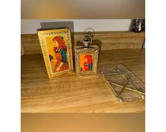 Vintage 1960s Avon picture frame regency cologne bottle empty collectible art