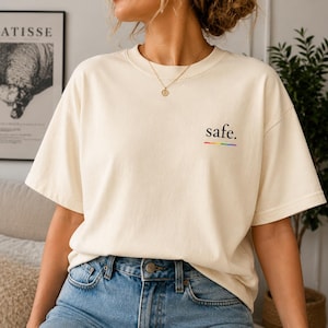 Safe Space Shirt | LGBTQ Support T-Shirt | Pride Shirt | Inklusives Statement Shirt | Equality Tee | Regenbogen Shirt