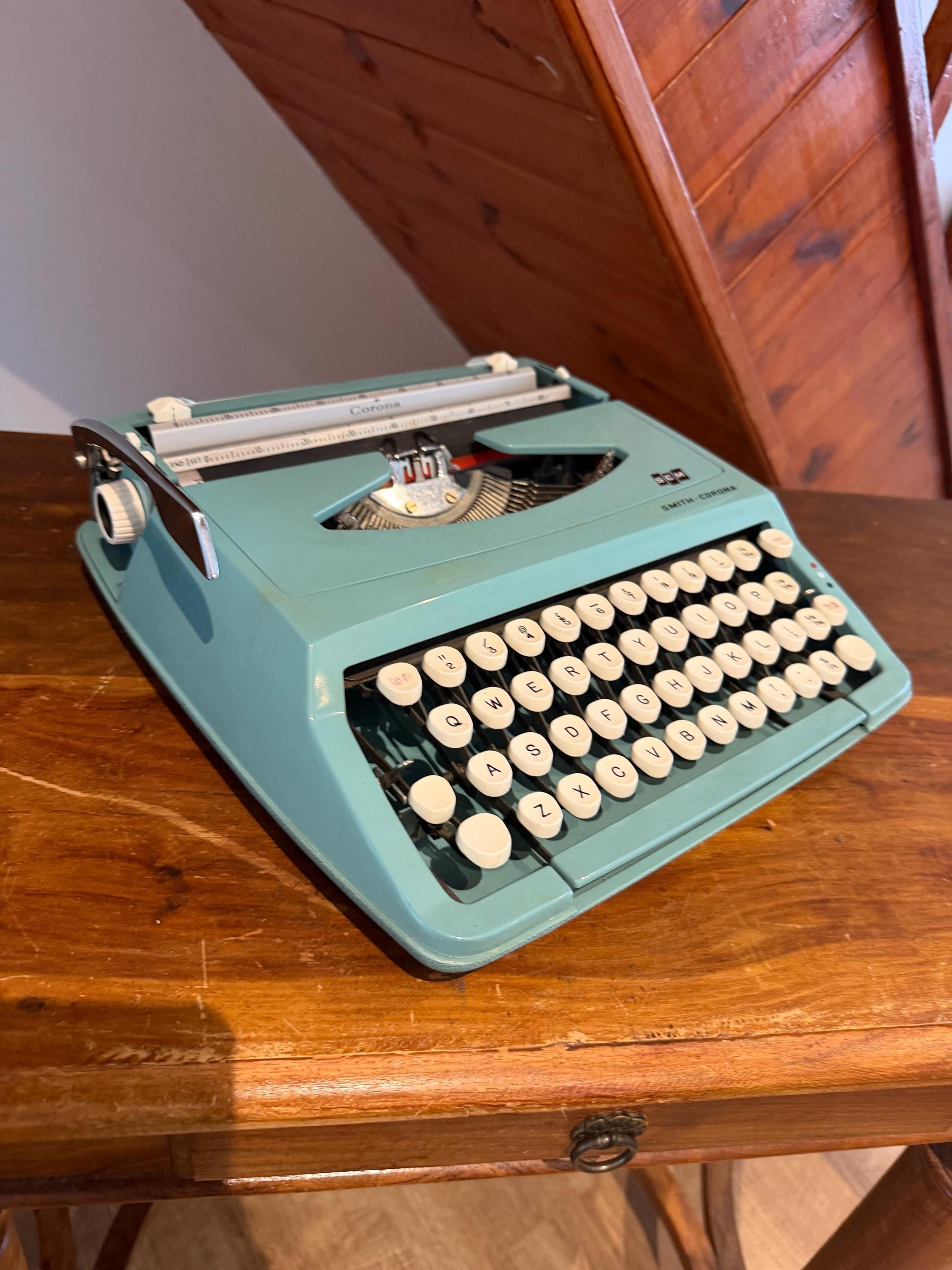Smith Corona Typewriter Blue - Etsy Canada