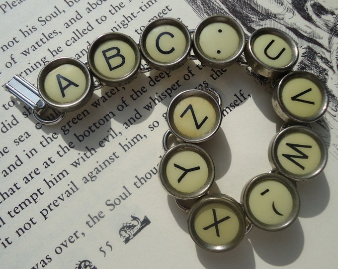 Typewriter Key Bracelet Etsy