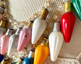 Christmas Lights Necklace - Etsy