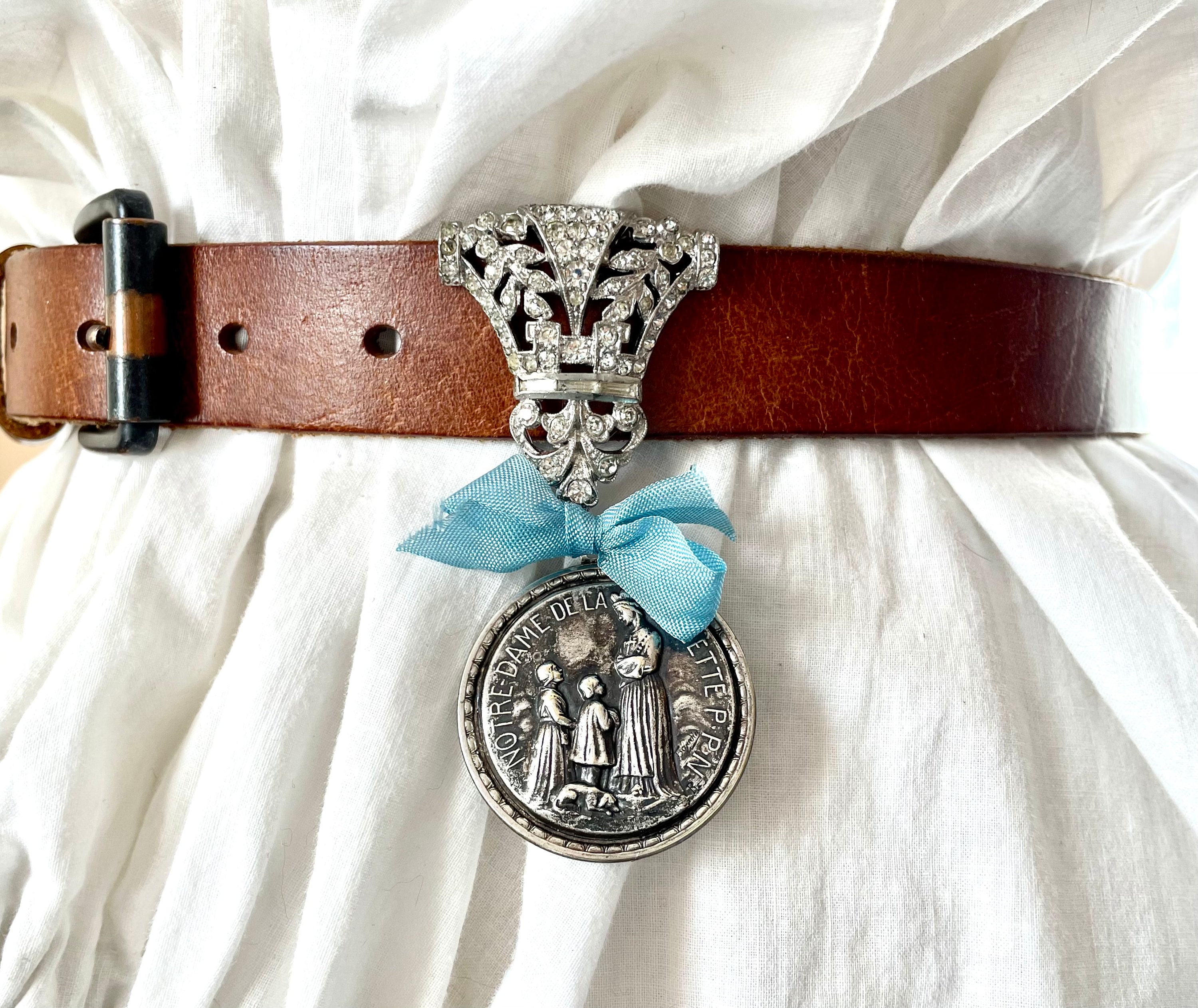 Notre Dame Lasalette PPN Our Lady Assemblage Necklace/belt Clip Jewelry ...