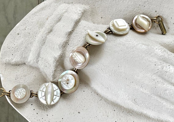Pulsera de de nácar blanco sobre concha MOP blanca - Etsy