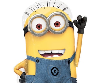 Minion Despicable Me Foil Balloons for Birthday Parties, Photo props, party decorations, Gift Baskets and Photo Shoots