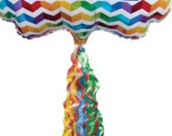 34 inches Tassel tail for balloons for birthday parties, first birthday parties, photo props, centerpieces