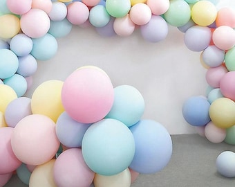 Giant Round pastel matte balloons Macaron balloons Jumbo pastel matte balloons chalk balloons centerpiece backdrop and garland balloons