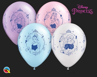 Disney Princesses latex balloons mix for birthdays, centerpieces, photo props, and photo shoots.