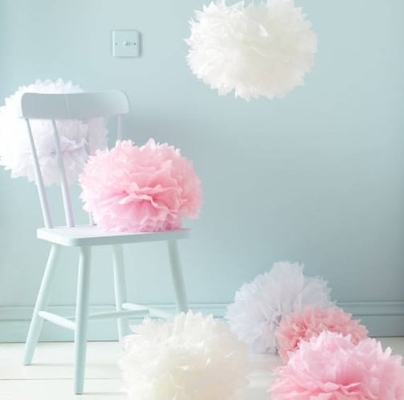 BUY 5 GET One FREE tissue paper Pom Poms Sunflower Yellow or the color of your choice Il_570xn