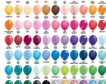 Mini 5” latex balloons, high quality balloons for cake toppers, garlands, backdrops, Table centerpieces, and table decorations.