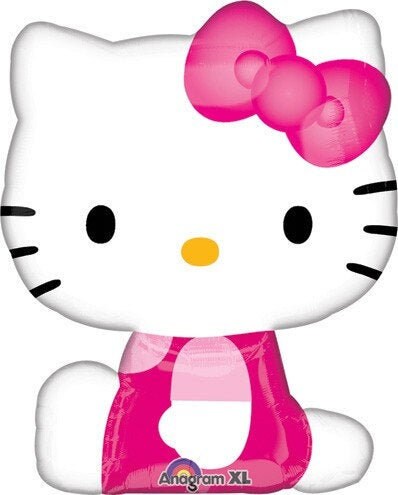 Hello Kitty Mylar balloon measuring 27 inches height Hello Kitty balloon for birthdays party decor ice cream theme Hello