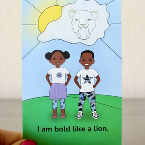 Baralho de cartas de afirmação infantil, cartas, cartas de quem eu sou, baralho de afirmação, afirmações para crianças