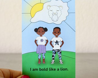 Kids Affirmation Card Deck, Cards, Who I AM Cards, Affirmation Deck, Affirmations for Kids