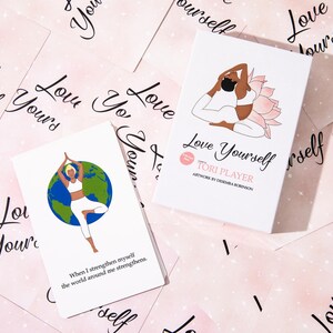 Cartões de afirmação positiva de amor próprio para mulheres, cartões de afirmação de amor próprio