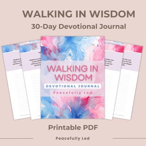 Wisdom 30-Day Christian Devotional Journal | Scripture, Prayer, Reflection (PDF Download)