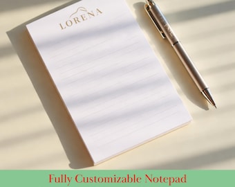 Blocchetti per appunti personalizzati, disponibili in 5 formati, con nome o logo personalizzati.