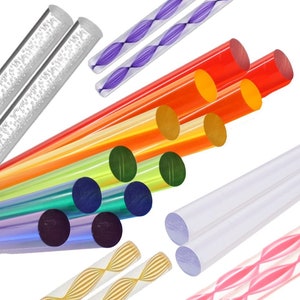 Acrylic Lucite Rod Dowel - Two 1/2&quot; (12.7mm) x 24&quot;(610mm)