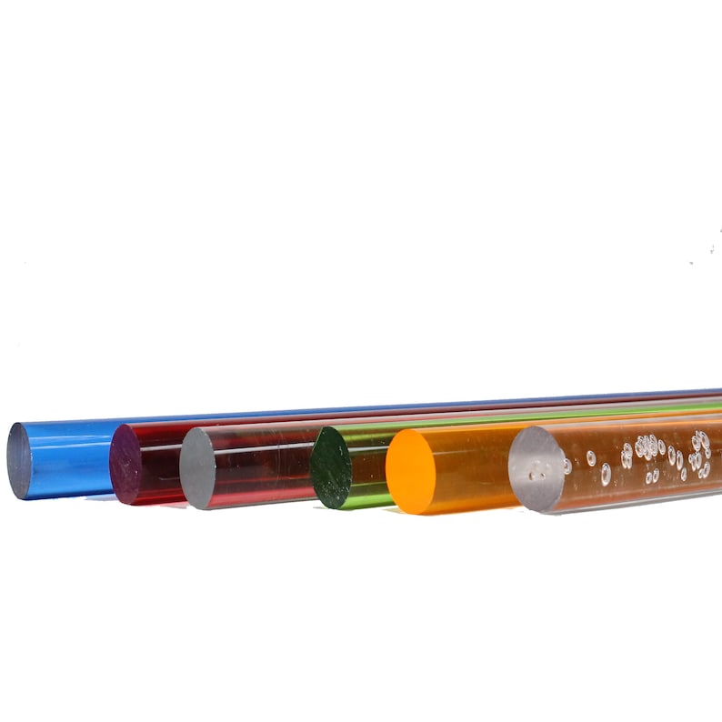 Acrylic Lucite Rod Dowel - 1/2" (12.7mm) X 24"(610mm) (Clear) - Lot Of