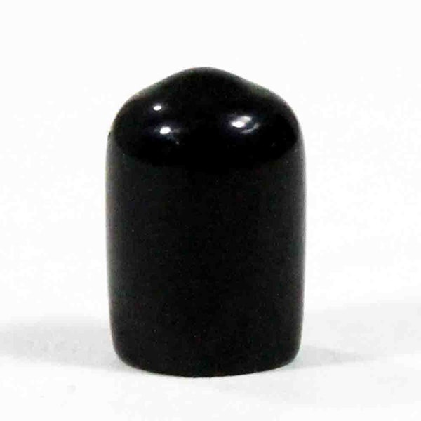 Embout en caoutchouc vinyle (3/8" ID x 1/2" profondeur du trou x 1/25" épaisseur de paroi) pour tige de 3/8" (9 mm) - Noir