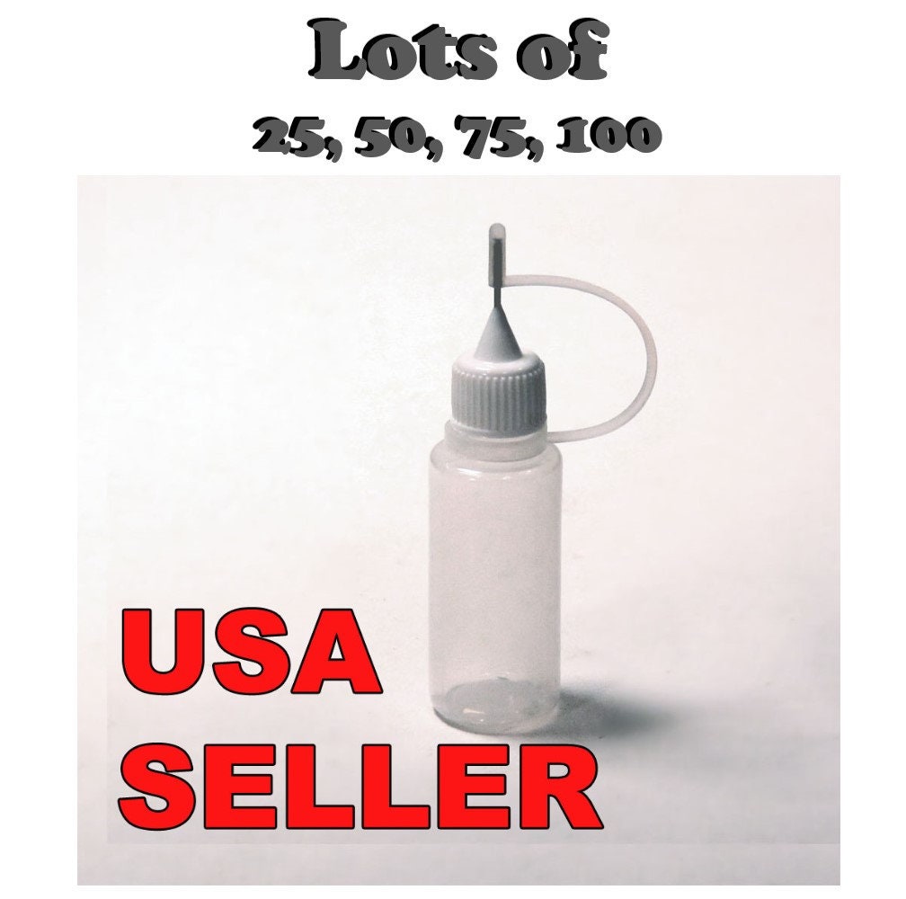 Plastic Dropper Bottle with Needle Tip for Glue, Liquid, Paint, Oil / –  Farmhouse Fabrication