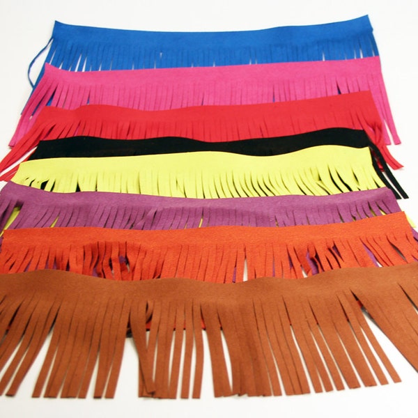 Microfiber Suede 4" Fringe Great for Arts and Crafts - Sold by the Foot