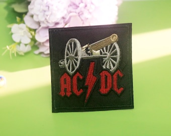 ACDC Patch, Band Patch, Musik Patch, Bügelbild, gestickter Aufnäher, Patch für Jacke