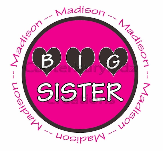 Items similar to DIY Printable Big Sister & Little Brother Custom Iron On Transfer ...
