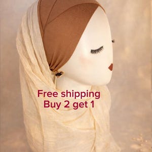Cotton Hijab Undercap, Modest Muslim Headwear, Buy 2 Get 1