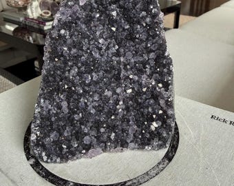 Amethyst Cut Base deep purple, Natural Brazil Specimen