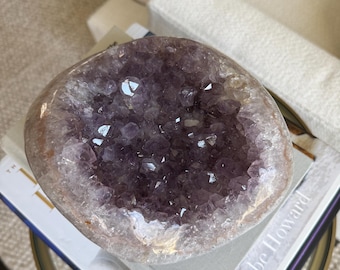 Stunning Lavender Amethyst polished curved Specimen - Natural Crystal Cluster, Home Decor 6.46lbs