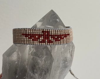 Thunderbird bead loom bracelet miyuki seed beads