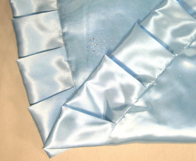 57 Light Blue with Sparkles Christmas Tree Skirt